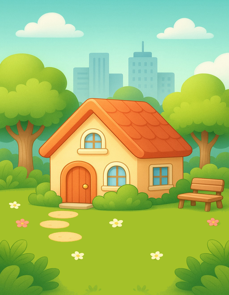 Places and Scenes Coloring Pages